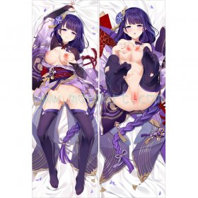 Genshin Impact Dakimakura Baal Raiden Shogun Body Pillow Case 10