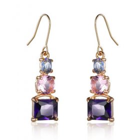 Fashion Multicolor Cubic Zirconia Engagement Earings